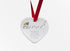 Pug Walk Beside Us Ceramic Heart
